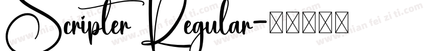 Scripter Regular字体转换